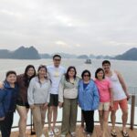 CKSCAA52 group photo by the water with limestone cliffs